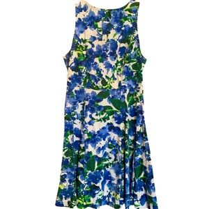 Milly for DesigNation - Blue Floral Fit-and-flare Dress - size 2